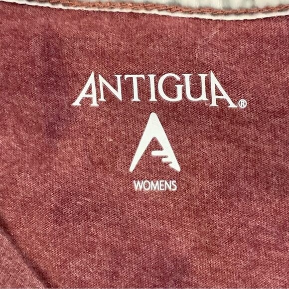 Antigua Women’s Flip Maroon Heathered Long Sleeve Top Size XL - Picture 5 of 10